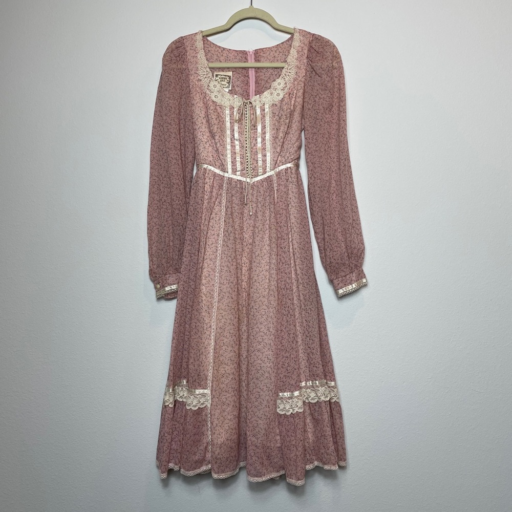💕Traded💕 Vintage Gunne Sax Prairie Dress 60-70’s floral